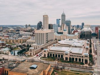 Downtown Indianapolis Indiana - Drone