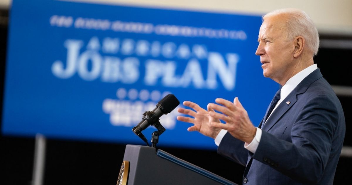 President Joe Biden delivers remarks on his economic vision Wednesday, March 31, 2021, at the Carpenters Pittsburg Training Center in Pittsburgh. (Official White House Photo by Adam Schultz)