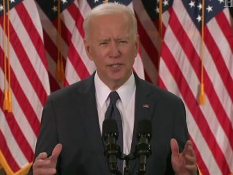 President Joe Biden delivers remarks on Wednesday concerning his $2 trillion plan to modernize infrastructure and address climate change.