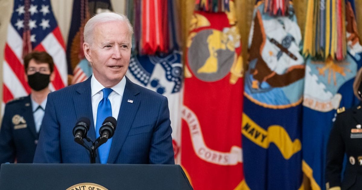 President Joe Biden, joined by Vice President Kamala Harris, Secretary of Defense Lloyd Austin, U.S. Air Force Gen. Jacqueline Van Ovost, and U.S. Army Lt. Gen. Laura Richardson, delivers remarks during an event to announce the President’s Combatant Commanders nominees Monday, March 8, 2021, in the East Room of the White House. (Official White House Photo by Adam Schultz)