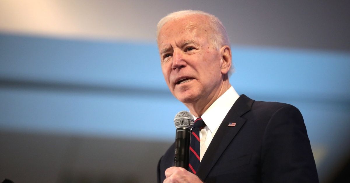 Former Vice President of the United States Joe Biden speaking with attendees at the 2020 Iowa State Education Association (ISEA) Legislative Conference at the Sheraton West Des Moines Hotel in West Des Moines, Iowa.