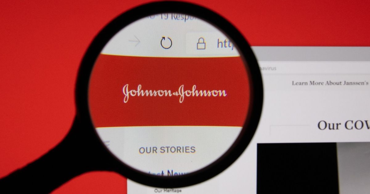 ohnson & Johnson company website page logo