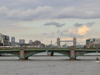 London Bridge over the River Thames on a cloudy day