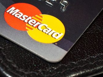 MasterCard credit card on wallet
