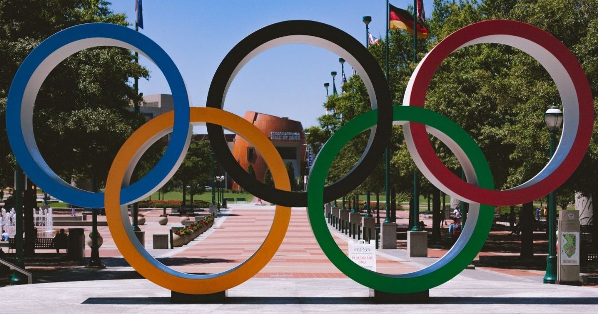 Olympic Rings at Centennial Olympic Park in Atlanta, Georgia