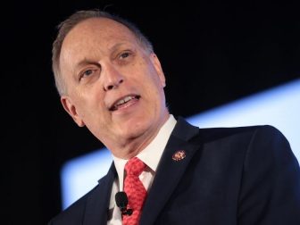 U.S. Congressman Andy Biggs speaking with attendees at the 2019 Teen Student Action Summit hosted by Turning Point USA at the Marriott Marquis in Washington, D.C.
