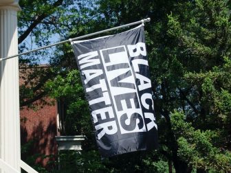 Black Lives Matter flag in Richmond, Virginia.