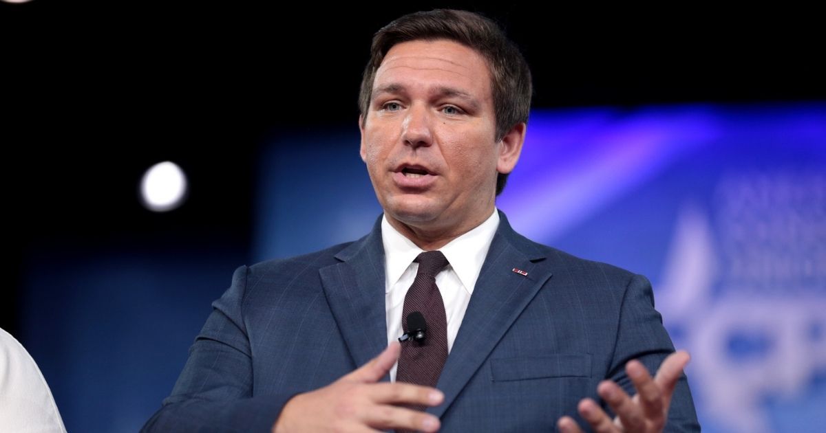 U.S. Congressman Ron DeSantis of Florida speaking at the 2017 Conservative Political Action Conference (CPAC) in National Harbor, Maryland.