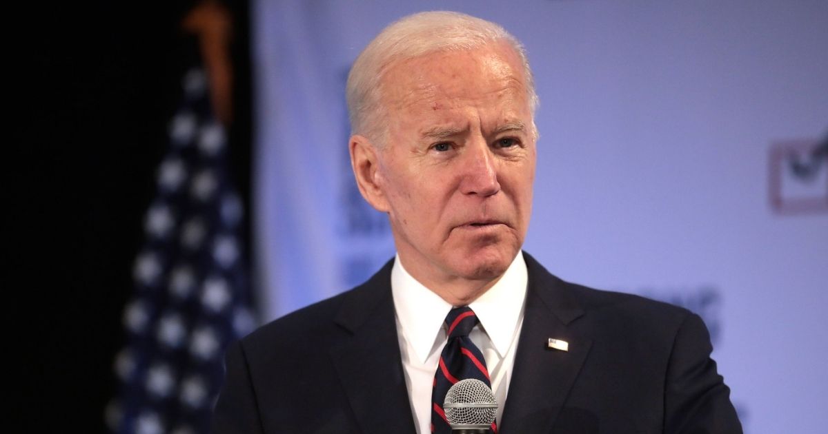 Former Vice President of the United States Joe Biden speaking with attendees at the 2020 Iowa State Education Association (ISEA) Legislative Conference at the Sheraton West Des Moines Hotel in West Des Moines, Iowa.