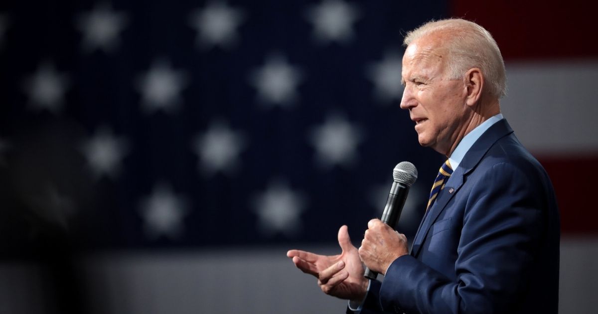 Former Vice President of the United States Joe Biden speaking with attendees at the Presidential Gun Sense Forum hosted by Everytown for Gun Safety and Moms Demand Action at the Iowa Events Center in Des Moines, Iowa.