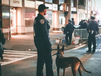 New York police on the streets