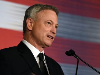 Gary Sinise, actor and humanitarian, addresses the USO of Metropolitan Washington-Baltimore's 35th Annual Awards Dinner, Arlington, Va., March 21, 2017, after receiving the Legacy of Hope Award for his contributions to service members through volunteering with the USO. (U.S. Army National Guard photo by Sgt. 1st Class Jim Greenhill)