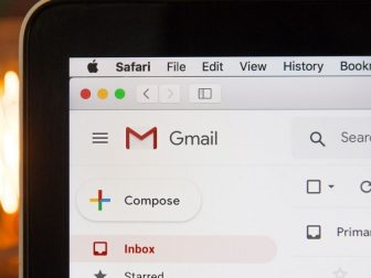 Internet browser with gmail pulled up