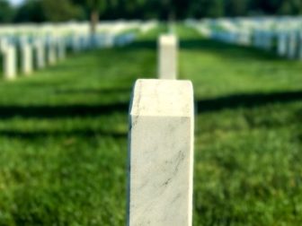 Headstone in a graveyard