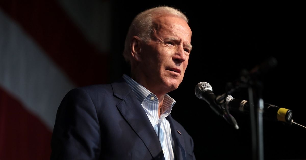 Former Vice President of the United States Joe Biden speaking with attendees at the 2019 Iowa Democratic Wing Ding at Surf Ballroom in Clear Lake, Iowa.