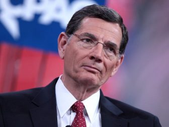 U.S. Senator John Barrasso of Wyoming speaking at the 2015 Conservative Political Action Conference (CPAC) in National Harbor, Maryland.