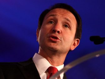 Congressman Jeff Landry speaking at the Republican Leadership Conference in New Orleans, Louisiana.