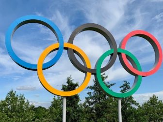 Multicolored Olympic rings