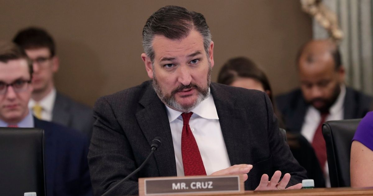 Committee Chairman Sen. Ted Cruz asks questions of U.S. Customs and Border Protection Executive Assistant Commissioner for Operations Support William Ferrara during testimony in a hearing before the Senate Committee on Commerce, Science and Space, Subcommittee on Aviation and Space, to discuss the role of the the air transportation industry in mitigating the spread of the novel coronavirus disease 2019 (COVID-19) in Washington, D.C., March 4, 2020.