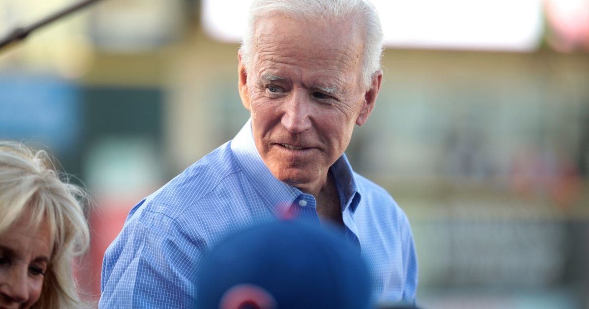 Former Vice President of the United States Joe Biden at the Fourth of July Iowa Cubs game at Principal Park in Des Moines, Iowa.