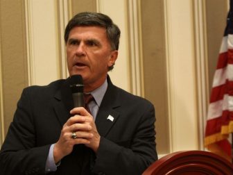 Bob Ehrlich speaks at the 2013 Conservative Political Action Conference in National Harbor, Maryland.