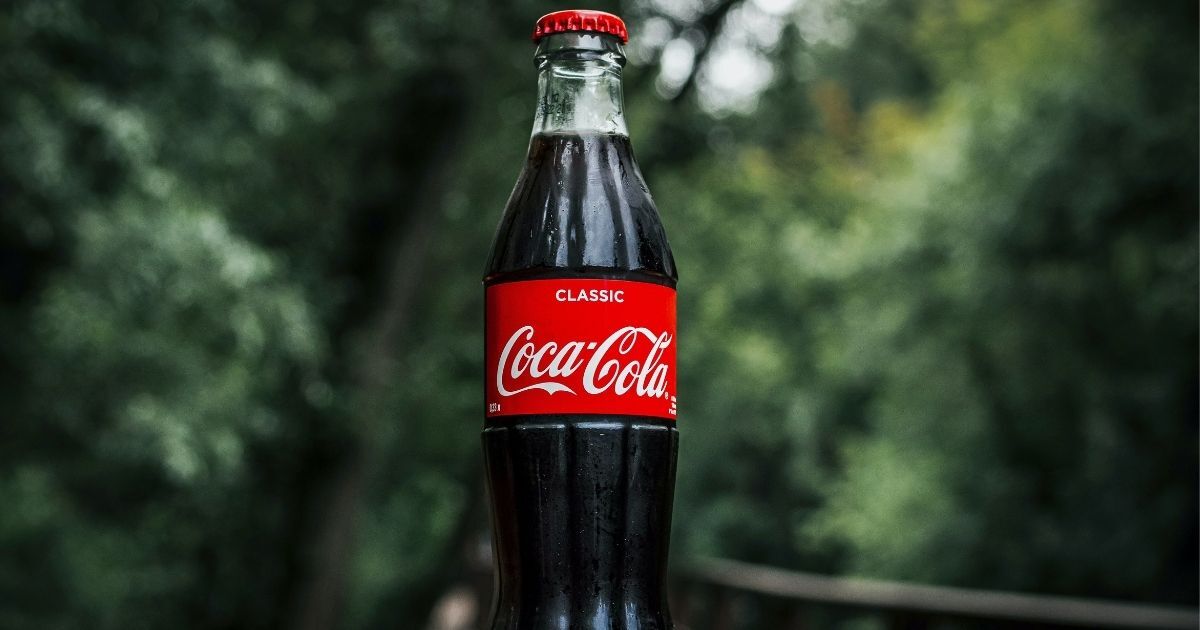 Glass bottle of Coca-Cola