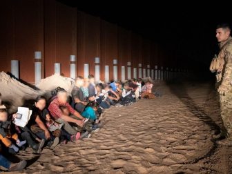 Large groups of illegal aliens were apprehended by Yuma Sector Border Patrol agents near Yuma, AZ on June 4, 2019. The Yuma Sector continues to see a large number of Central Americans per day crossing illegally and surrendering to agents. CBP photo by Jerry Glaser.