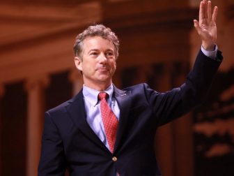 Senator Rand Paul of Kentucky speaking at the 2014 Conservative Political Action Conference (CPAC) in National Harbor, Maryland.