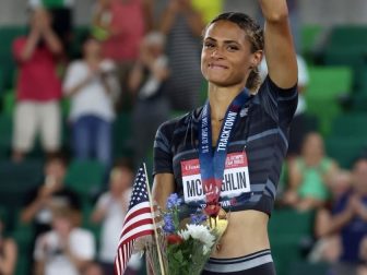 Sydney McLaughlin set a world record for the 400m hurdle.