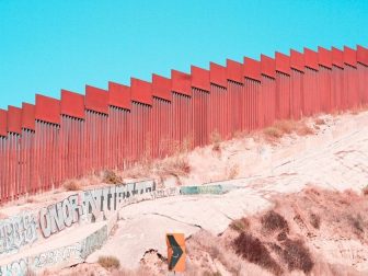 Border wall in Tijuana, CA