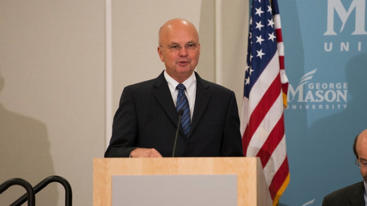 Former Director of the CIA Gen. Michael Hayden (Ret.) speaks at the “Intelligence, Policy and Politics: The DCI, White House and Congress” conference hosted by the CIA and the George Mason University School of Public Policy.