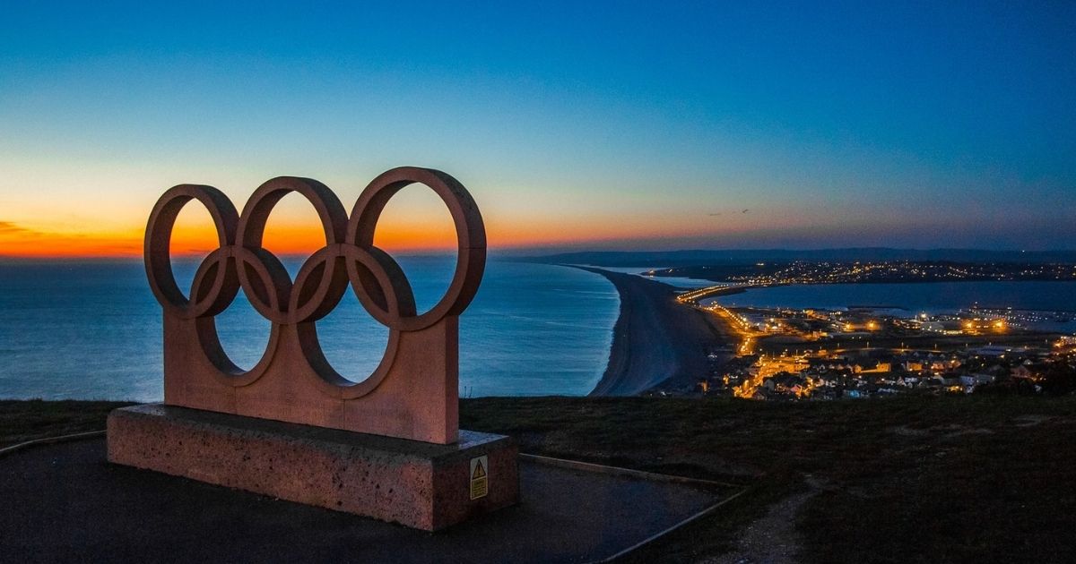 Olympic symbol landmark