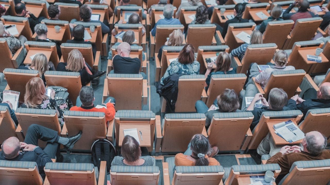 Students in a lecture hall