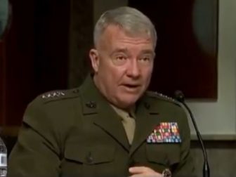The head of the U.S. Central Command, Gen. Kenneth McKenzie, testifies before a Senate committee Tuesday.