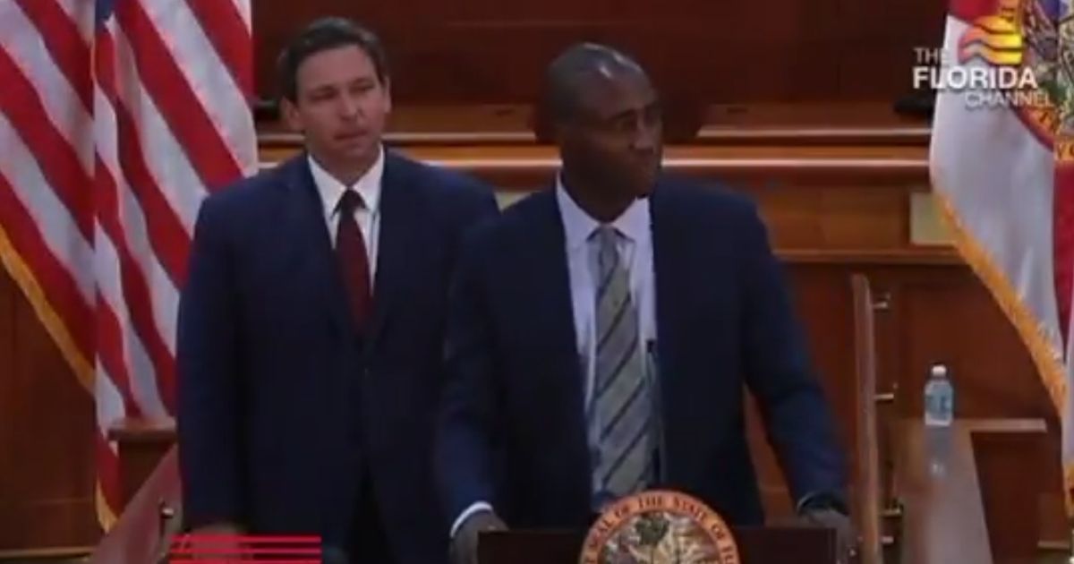 On Tuesday, Republican Gov. Ron DeSantis of Florida, left, announced the appointment of Dr. Joseph Ladapo as the state's new surgeon general.