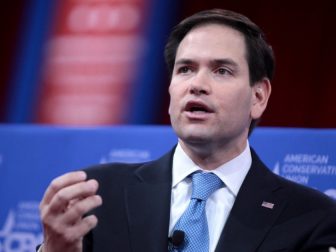 U.S. Senator Marco Rubio of Florida speaking at the 2015 Conservative Political Action Conference (CPAC) in National Harbor, Maryland.