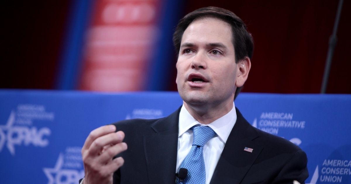 U.S. Senator Marco Rubio of Florida speaking at the 2015 Conservative Political Action Conference (CPAC) in National Harbor, Maryland.