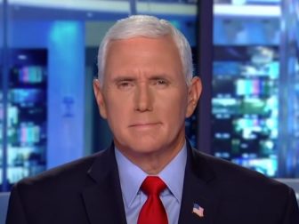 Former Vice President Mike Pence gives an interview on Hannity on Monday.