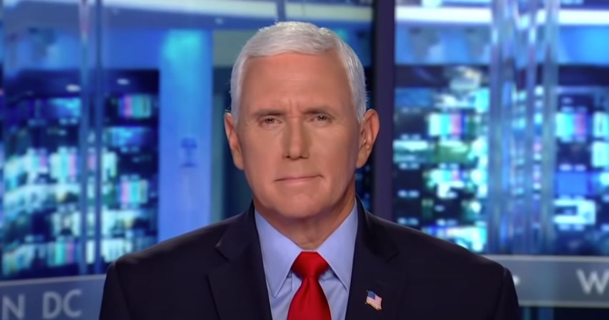 Former Vice President Mike Pence gives an interview on Hannity on Monday.