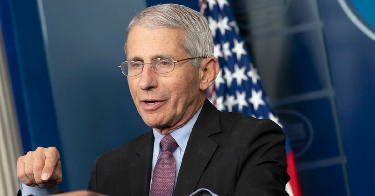 Director of the National Institute of Allergy and Infectious Diseases Dr. Anthony S. Fauci addresses his remarks and urges citizens to continue to follow the President’s coronavirus guidelines during a coronavirus (COVID-19) briefing Wednesday, April 22, 2020, in the James S. Brady White House Press Briefing Room of the White House.