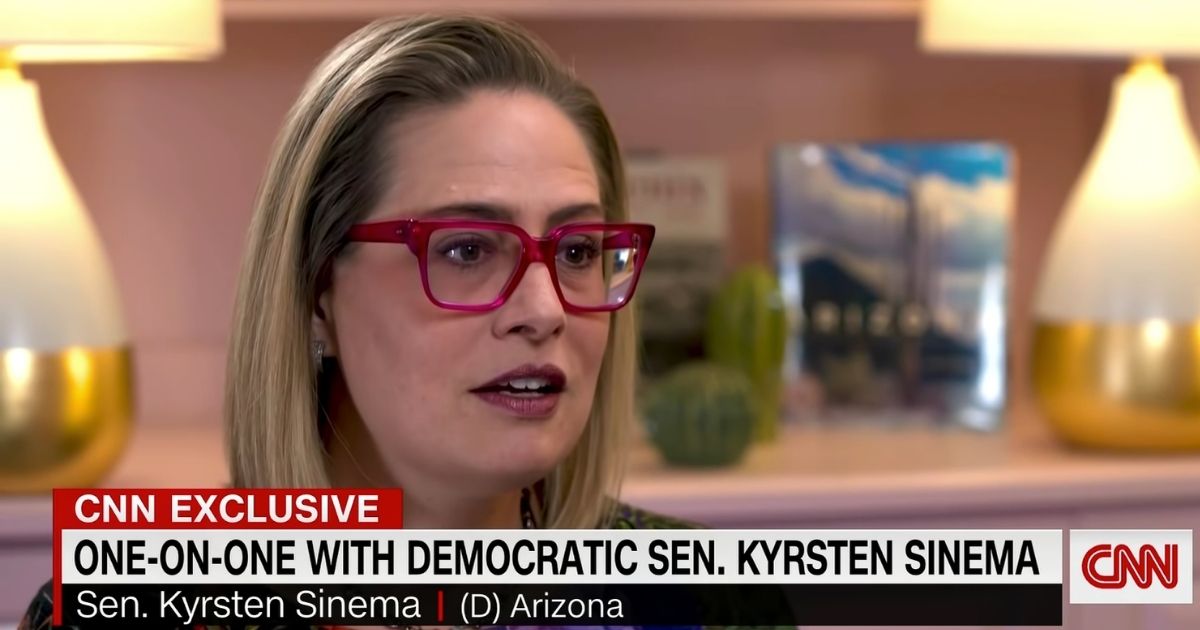 Democratic Sen. Kyrsten Sinema of Arizona speaks with CNN's Lauren Fox in an interview that aired Thursday.