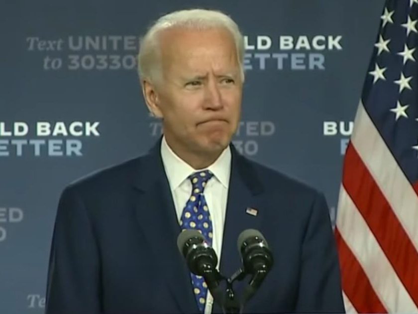 On July 28, 2020, then-Democratic candidate Joe Biden delivered his "Build Back Better" speech, discussing economic recovery, in Wilmington, Delaware.