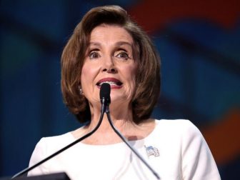 Speaker of the House Nancy Pelosi speaking with attendees at the 2019 California Democratic Party State Convention at the George R. Moscone Convention Center in San Francisco, California. (Gage Skidmore / Flickr)