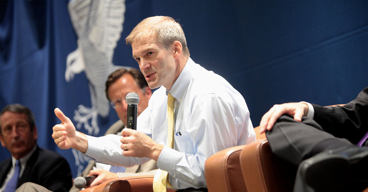 U.S. Congressman Jim Jordan speaking at the 2015 Young Americans for Liberty National Convention at the Catholic University of America in Washington, D.C.