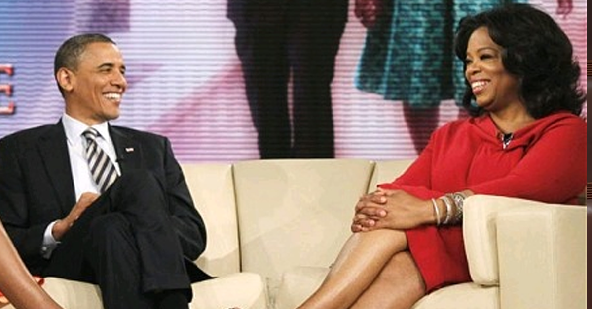 President Barack Obama with Oprah Winfrey