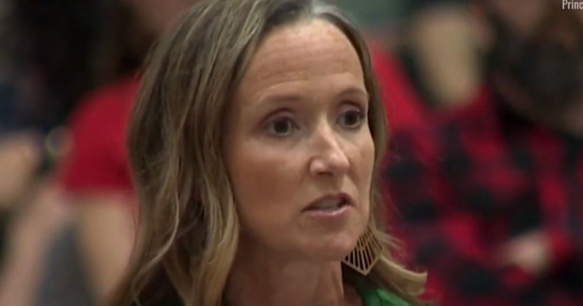 Merianne Jensen, a Virginia mother, spoke out against mask mandates that go against Virginia GOP Gov. Glenn Youngkin's executive order that suspended mask mandates at public schools at a Prince William County School Board meeting.