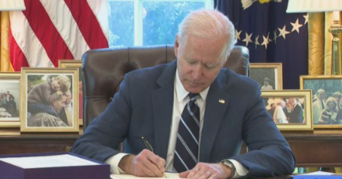 President Joe Biden signed the American Rescue Plan, a $1.9 trillion COVID relief package, on March 11, 2021.