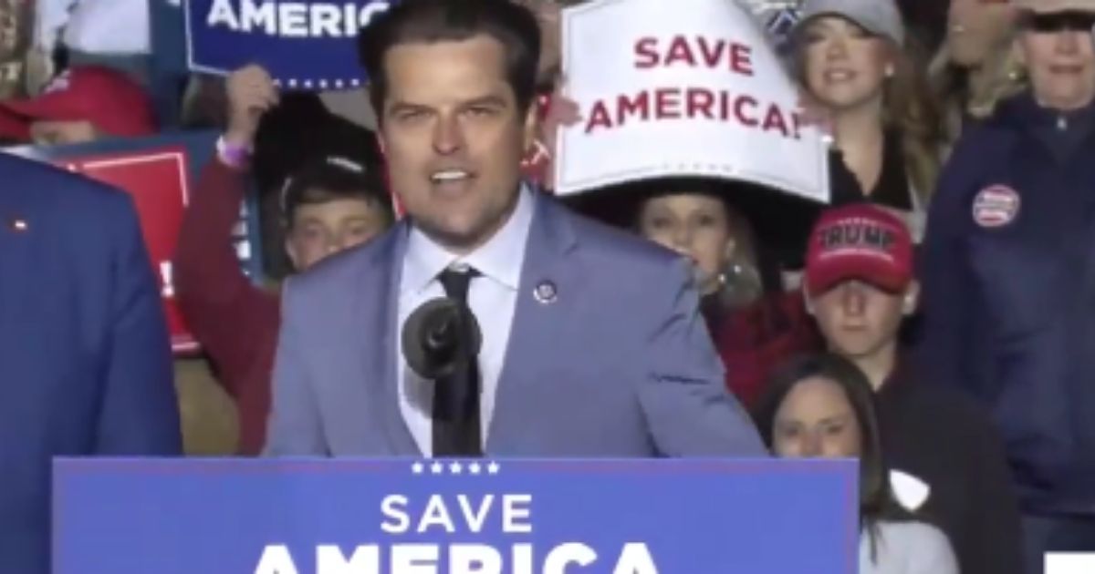 On Saturday at a rally in Georgia, Rep. Matt Gaetz announced his intention of nominating former President Donald Trump to Speaker of the House if the Republicans defeat Pelosi and the Democrats in the midterm elections this fall.