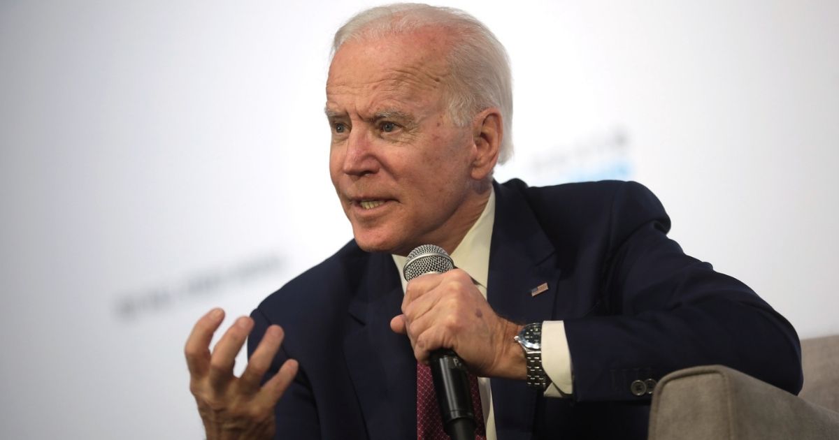 Former Vice President of the United States Joe Biden speaking with attendees at the Moving America Forward Forum hosted by United for Infrastructure at the Student Union at the University of Nevada, Las Vegas in Las Vegas, Nevada.