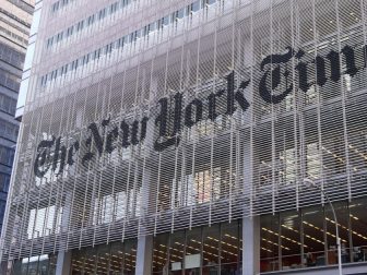 The New York Times building.